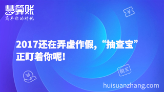 2017还在弄虚作假,“抽查宝”正盯着你呢!