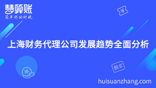 上海财务代理公司发展趋势全面分析